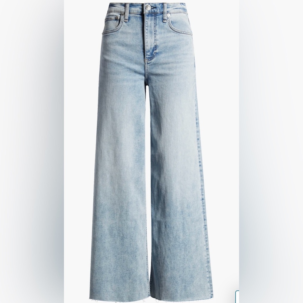 Light Blue Wide-Leg Jeans